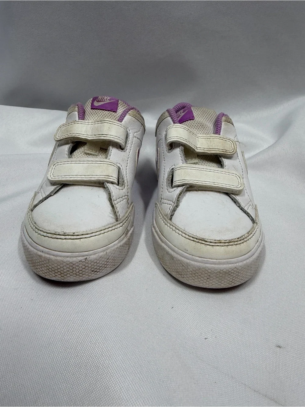 Nike | Capri 3 LTR Toddler Sneaker Tennis Shoe White Purple Girls Size 10C
